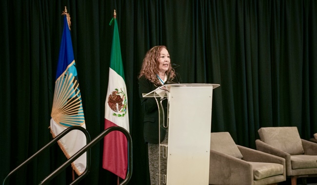 México lidera el combate a la violencia contra mujeres presenta políticas de bienestar ante 18 Países