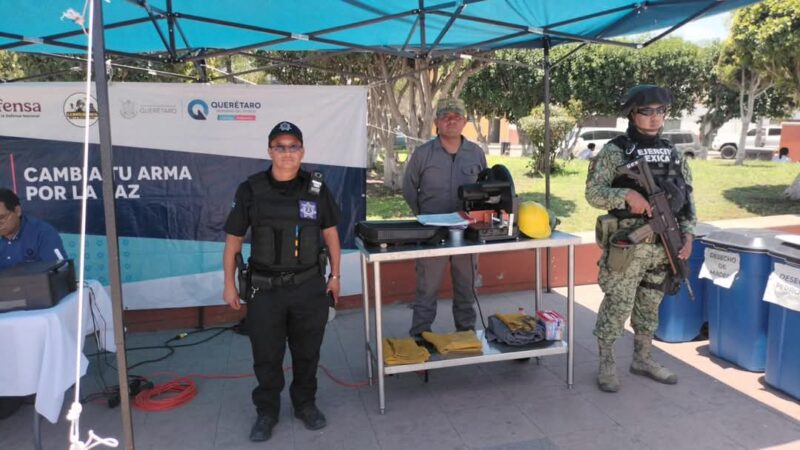 Por un Tequisquiapan más seguro SEDENA y municipio impulsan entrega voluntaria de armas a cambio de paz
