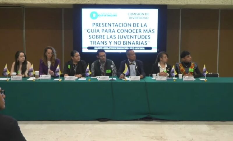 Por un futuro inclusivo presentan “Guía para juventudes trans y no binarias” en el Congreso