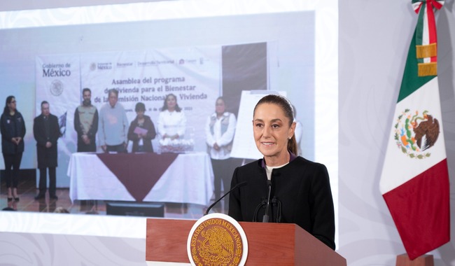Sheinbaum inicia sorteos de Vivienda para el Bienestar en México